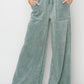 High Rise Wide Leg Drawstring Pants